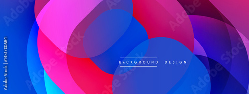Abstract background with layered translucent gradient shapes