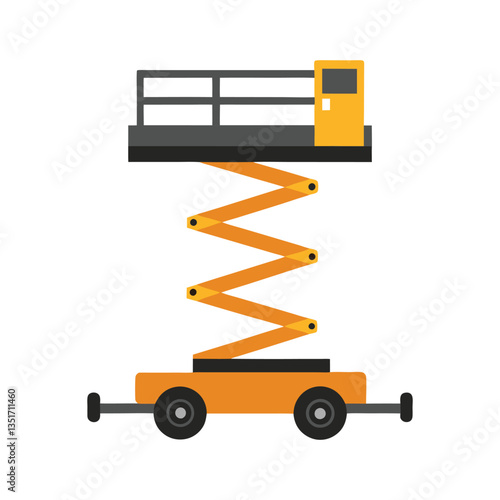 Mobile Aerial Work Platform Symbol vector illustration