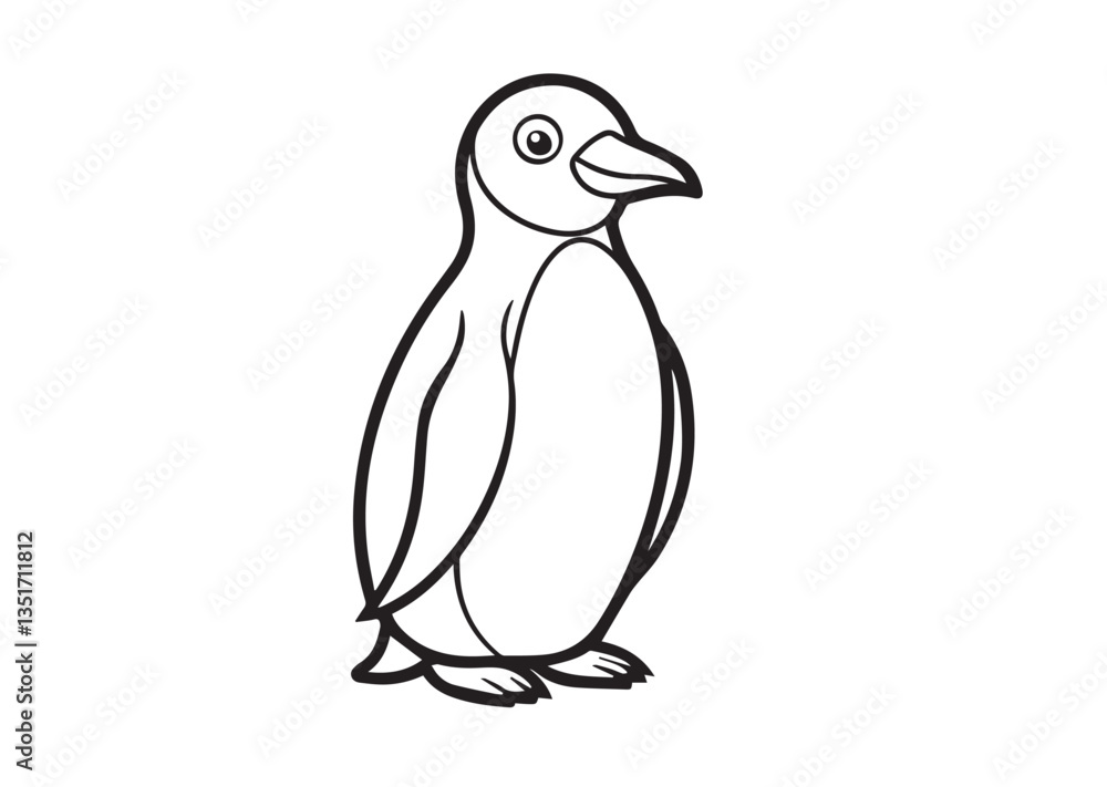 Naklejka premium Penguin vector illustration
