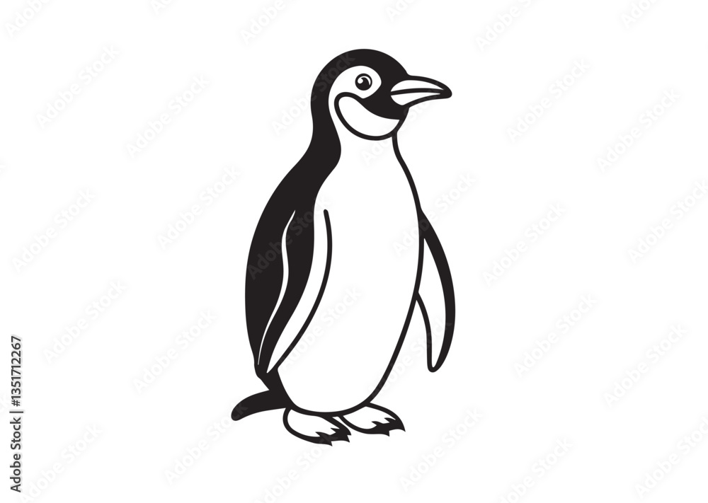 Naklejka premium Penguin vector illustration