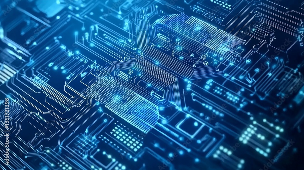 Abstract Close-Up of Glowing Circuitry Technology Landscape Digital Art Futuristic Environment Macro Perspective Innovation Concept Abstract Close-Up of Glowing Circuitry Technology Landscape Digital Art Futuristic Environment Macro Perspective Innovation Concept