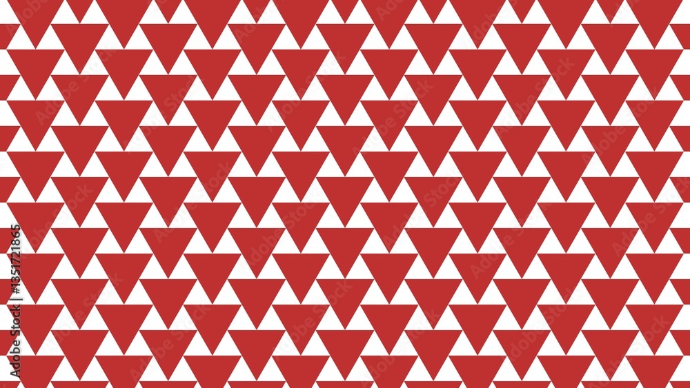 Red and White Seamless Triangle Pattern Background. Modern seamless triangle pattern in red and white, forming a geometric and stylish design Red and White Seamless Triangle Pattern Background. Modern seamless triangle pattern in red and white, forming a geometric and stylish design