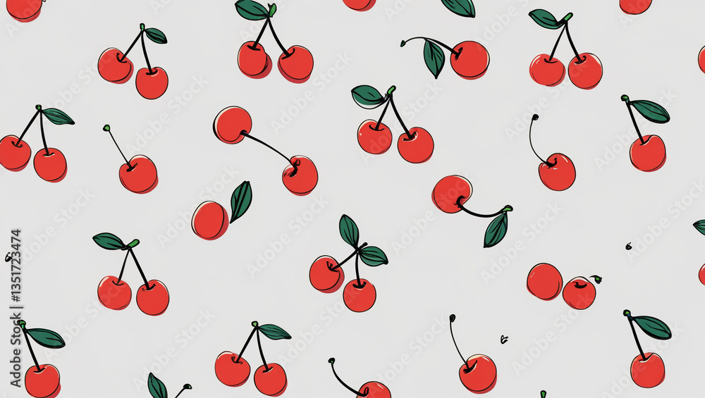 seamless pattern with cherry seamless pattern with cherry