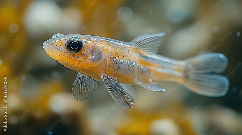 Fototapeta premium Small freshwater fish close up high resolution picture
