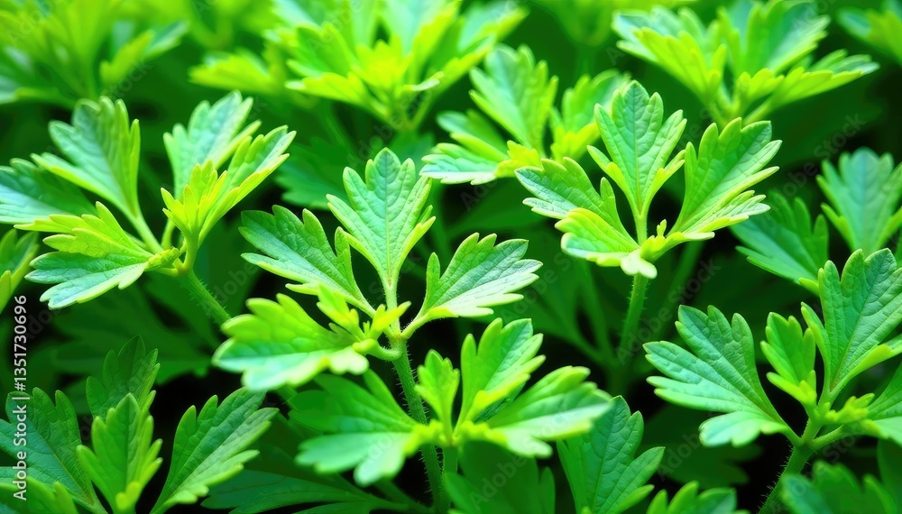 Intricate parsley sprigs form a repeating design , art, plant, spring Intricate parsley sprigs form a repeating design , art, plant, spring