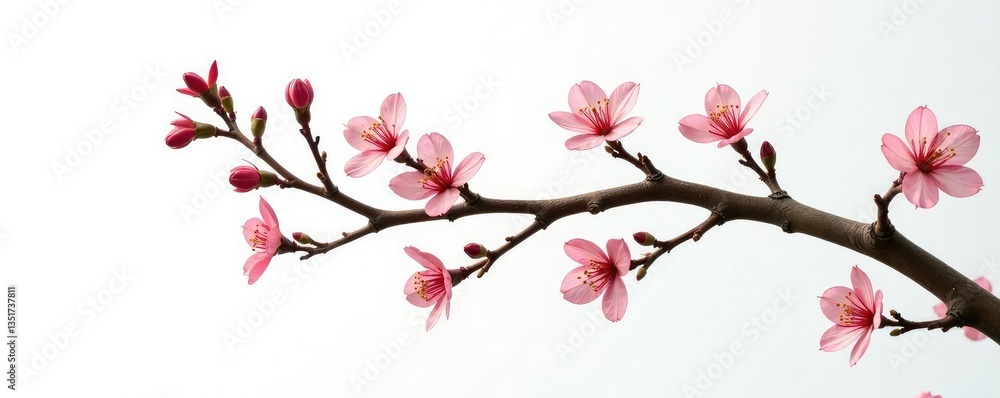 An isolated branch with intricate details on a white background, high definition, details, branches An isolated branch with intricate details on a white background, high definition, details, branches