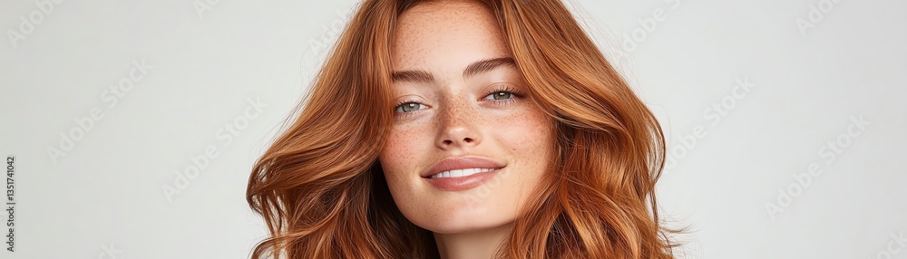 A lacefront wig styled in loose waves, chestnut brown, glowing gently against a minimal background A lacefront wig styled in loose waves, chestnut brown, glowing gently against a minimal background