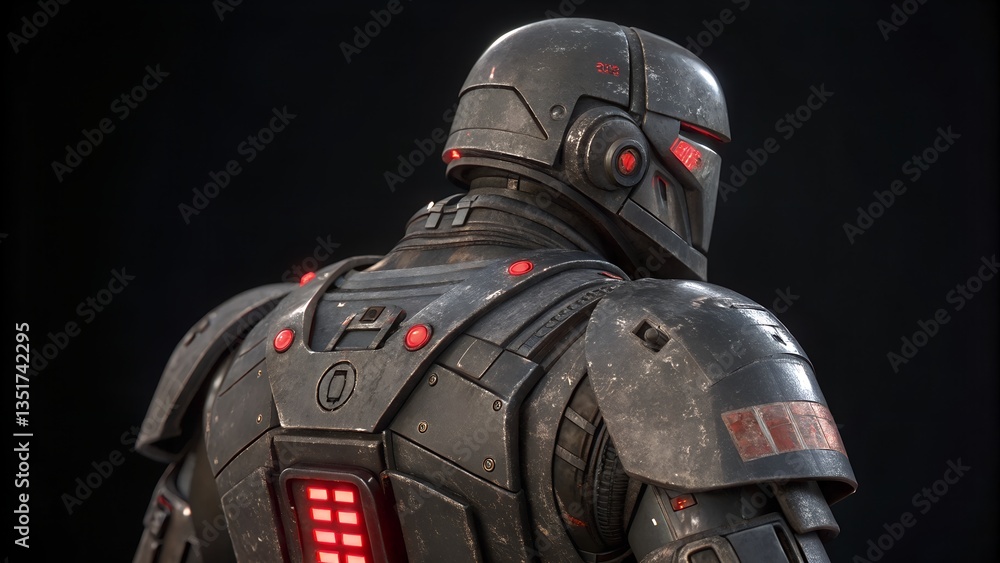 Cybernetic Sentinel: A detailed, photorealistic view of a futuristic cyborg warrior in a sleek, battle-ready suit, embodying both power and technological prowess. Cybernetic Sentinel: A detailed, photorealistic view of a futuristic cyborg warrior in a sleek, battle-ready suit, embodying both power and technological prowess.
