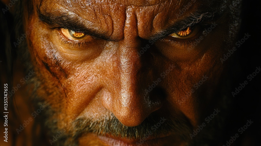 The Glaring Gaze of a Grizzled Warrior The Glaring Gaze of a Grizzled Warrior