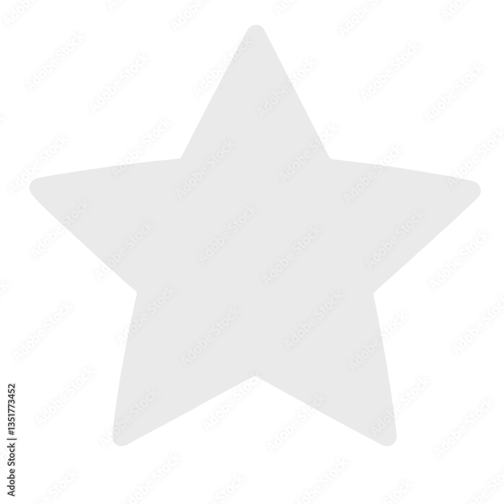 White star symbol on a blank background White star symbol on a blank background