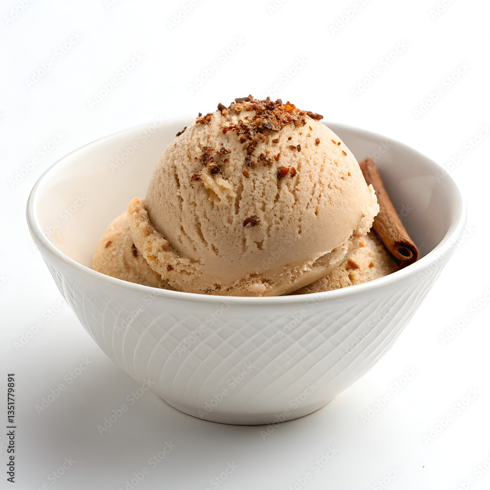 Rich and Creamy Tiramisu Ice Cream in a White Bowl – A Perfect Dessert Treat. Rich and Creamy Tiramisu Ice Cream in a White Bowl – A Perfect Dessert Treat.