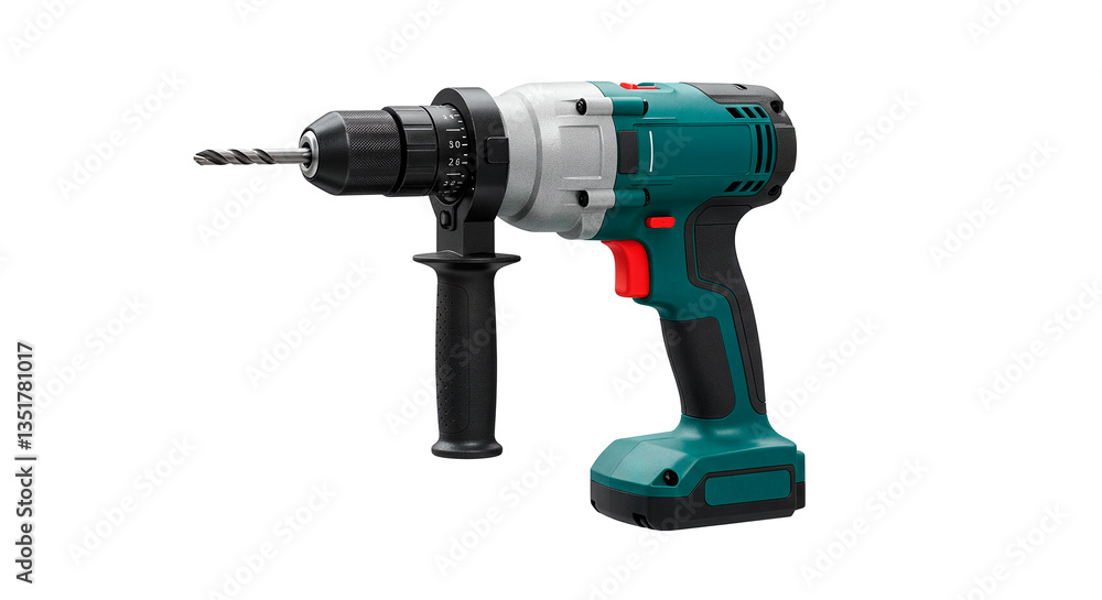 Cordless drill for autonomous work without wires. Cordless drill for autonomous work without wires.