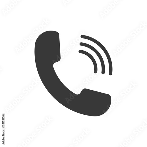 Phone call ring icon. Telephone Icon. Vector Illustration.