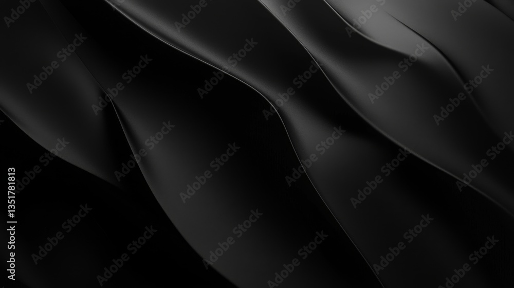 Obraz premium Abstract black wave texture background design.