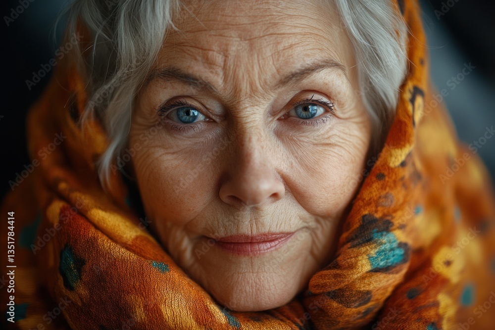 Smiling elderly woman portrait close-up happy warm expression lifestyle joyful retirement grandmother aged confident Smiling elderly woman portrait close-up happy warm expression lifestyle joyful retirement grandmother aged confident