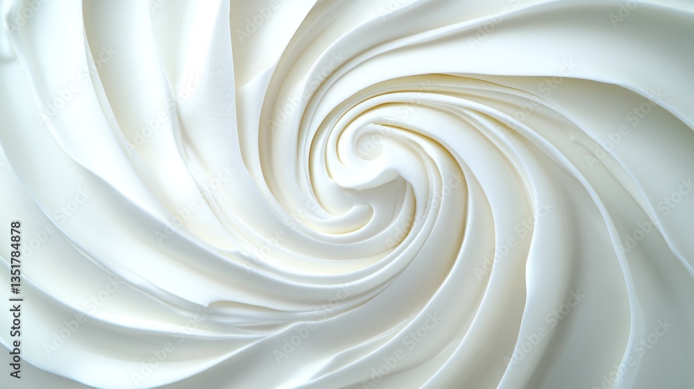 Whipped Cream Swirl: A Creamy Abstract Delight Whipped Cream Swirl: A Creamy Abstract Delight