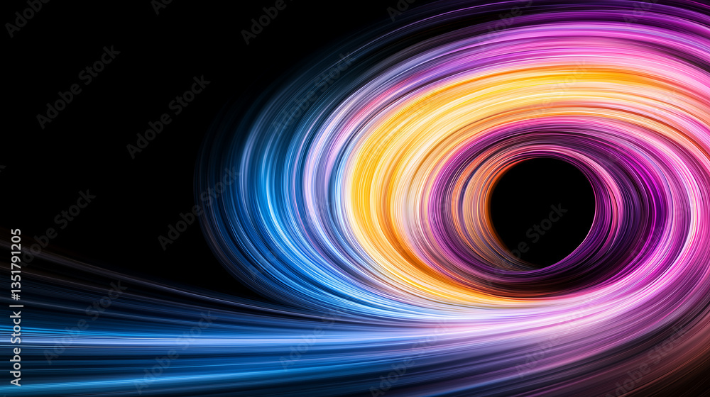 Fototapeta premium A dynamic scene of big data in motion set against a tech-savvy business background, featuring themes of quantum computing and AI artificial intelligence.
