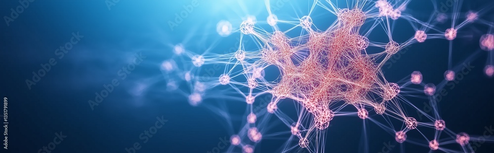 Fototapeta premium A dynamic scene of big data in motion set against a tech-savvy business background, featuring themes of quantum computing and AI artificial intelligence.
