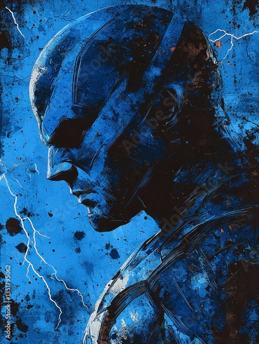 Captain America: Blue Thunder Digital Art