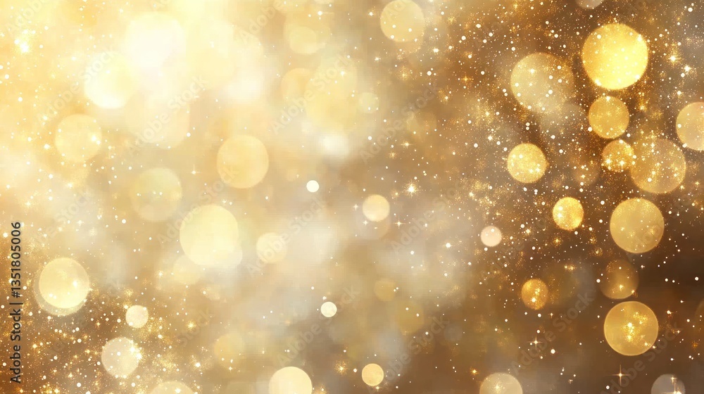 Golden Lights Sparkle Festive Background Golden Lights Sparkle Festive Background