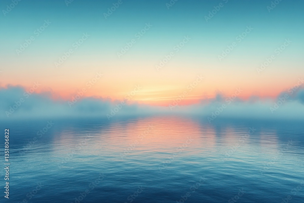 Fototapeta premium Minimalist Abstract Blue Background with Sunlight and Blurred Shadows for Product Presentation