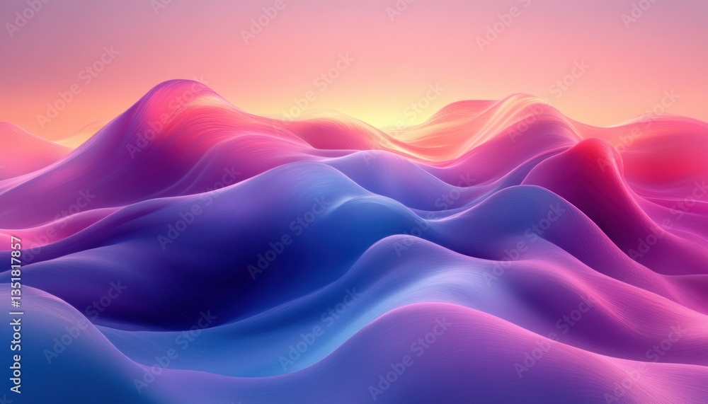 Fototapeta premium Vibrant Abstract Fluid Waves Dynamic Geometric Patterns in Modern Sports Background