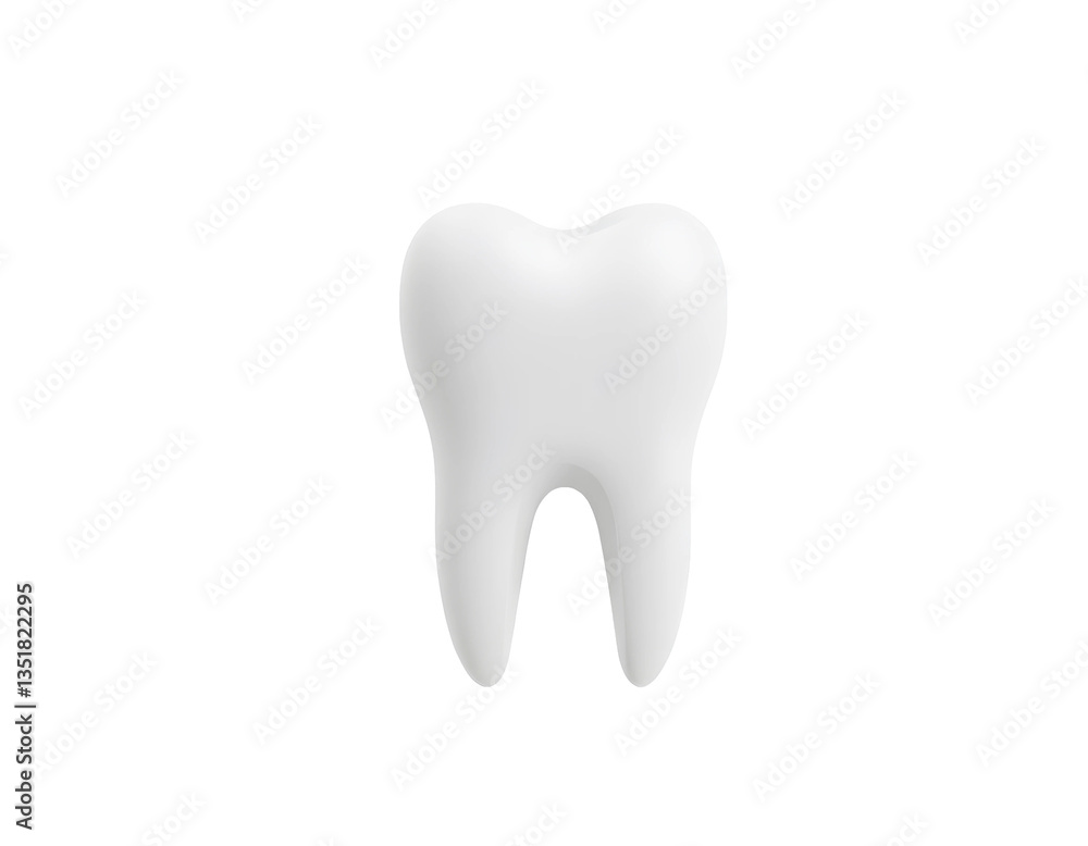 Isolated realistic 3D rendered white tooth with transparent background. Isolated realistic 3D rendered white tooth with transparent background.