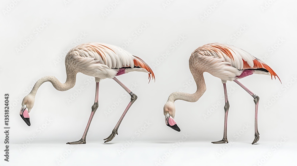 Obraz premium Flamingos posing beautifully showing natural charm images