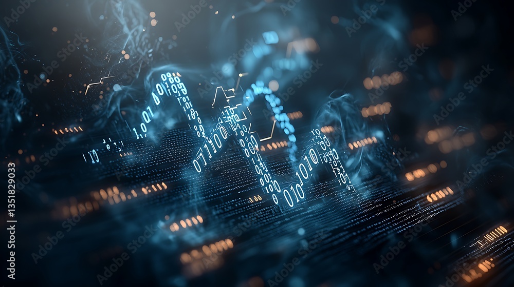 Fototapeta premium Abstract digital graphic