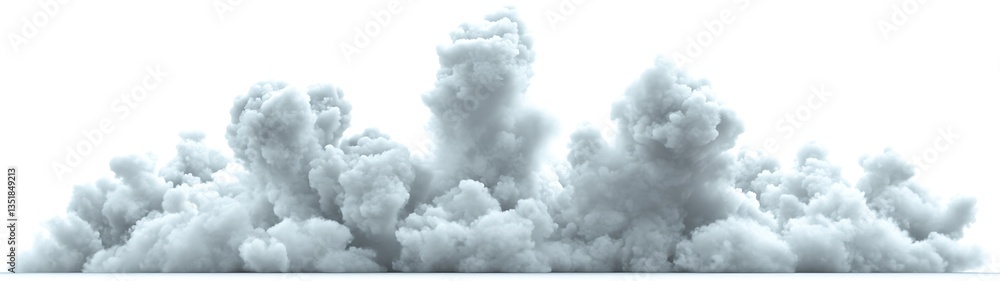 Obraz premium Smoke cloud burst effect.