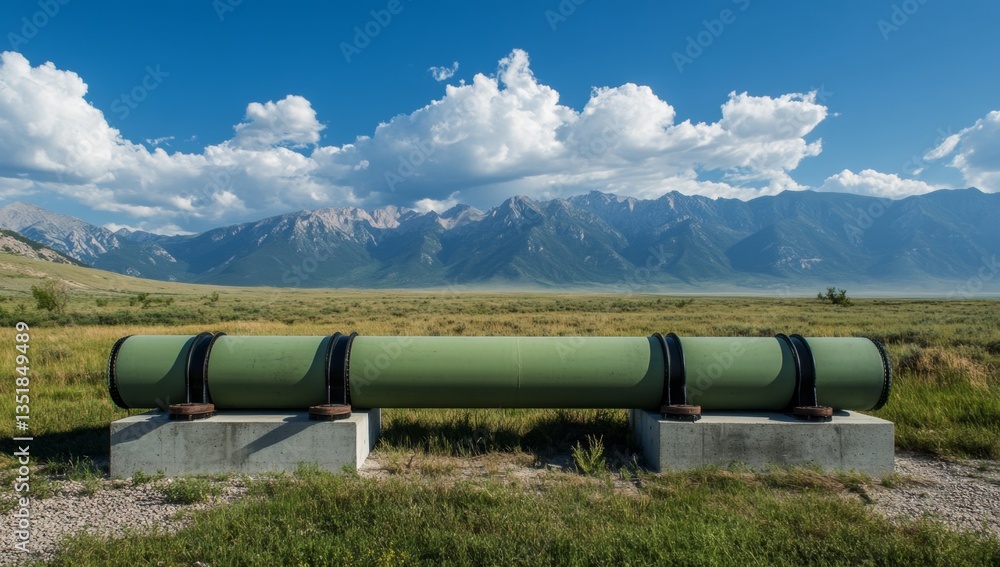 Mountain landscape pipeline transport system Mountain landscape pipeline transport system