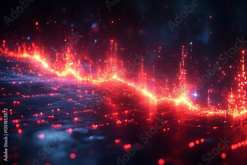 Wallpaper Mural A futuristic pulse visualizing advanced medical and technological integration. Torontodigital.ca