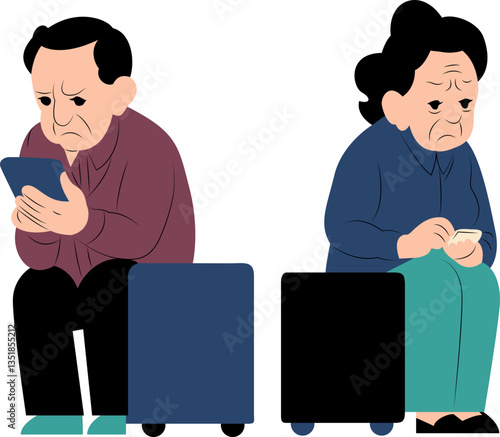 Grandpa and grandma are angry