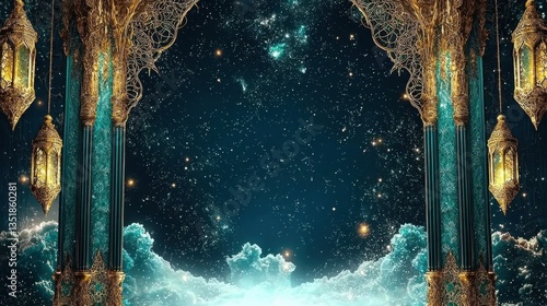 Celestial Gateway Enchanting Fantasy Architecture