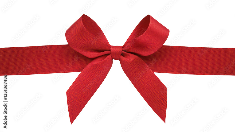 A vibrant red ribbon tied in a neat bow, showcasing its smooth texture and elegant shape. A vibrant red ribbon tied in a neat bow, showcasing its smooth texture and elegant shape.