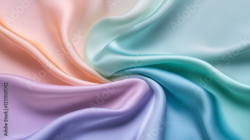 Wallpaper Mural Smooth elegant silk background in pastel colors Torontodigital.ca