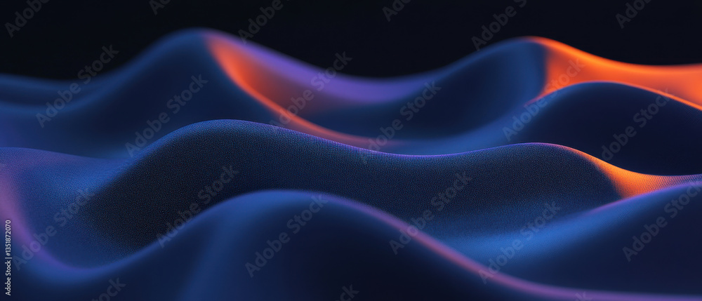 Obraz premium Abstract Waves of Light and Shadow