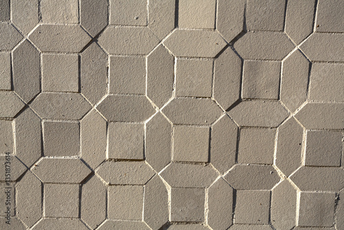 Carrelage en grès cérame mural beige géométrique et en relief