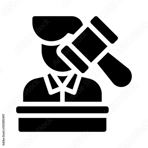 auctioneer glyph icon