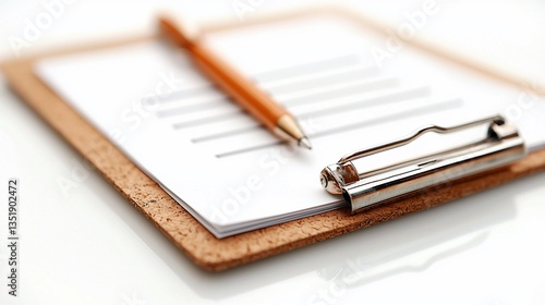 Wallpaper Mural Clipboard with pen and blank form. Torontodigital.ca