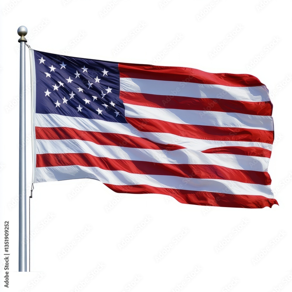 Fototapeta premium Art Unity Flag Moment Stripe Stars Martin Day King