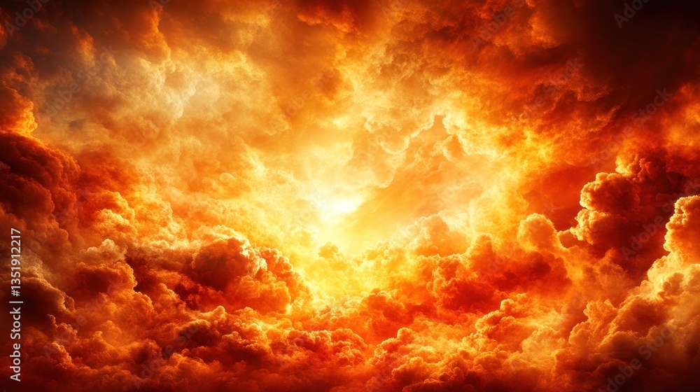 Fiery Inferno Sky: A Dramatic Celestial Canvas Fiery Inferno Sky: A Dramatic Celestial Canvas