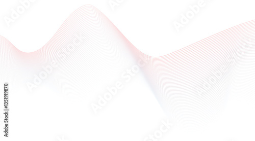 Abstract colorful wave vector banner template dynamic flowing wave lines design element. Technology abstract lines on white background.