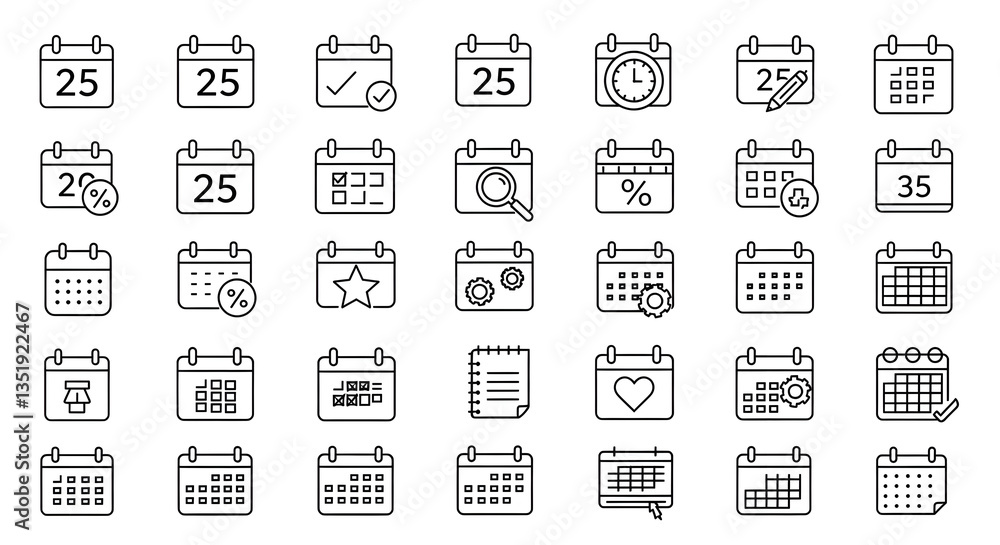 Set of vector icons for web design and business applications Set of vector icons for web design and business applications