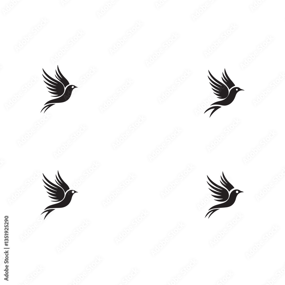 Obraz premium wings set vector