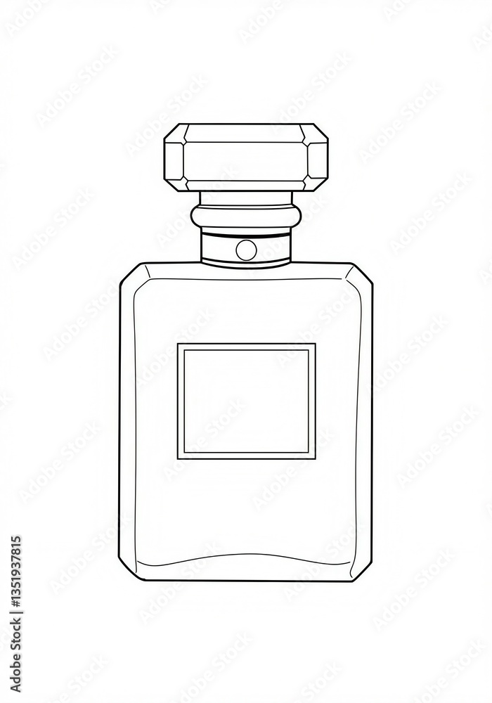 bottle of perfume sketch bottle of perfume sketch