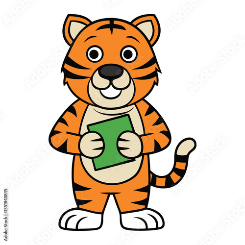 A fierce tiger grips a dollar bill in its paws, symbolizing power, wealth, and bold ambition, with sharp eyes and strong stance exuding confidence and determination.