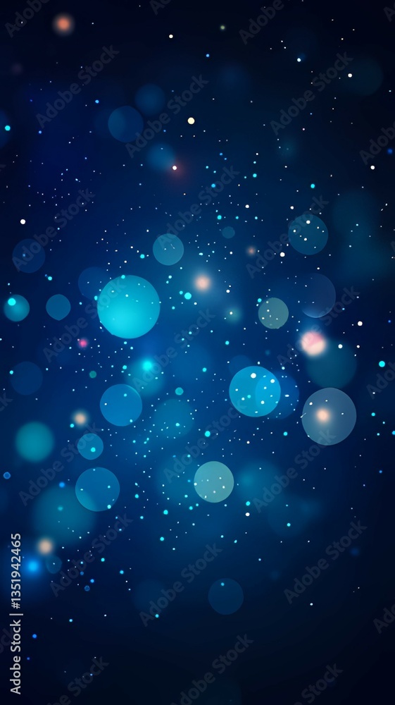 Sparkling Blue Bokeh Lights Create an Ethereal and Dreamy Atmosphere Sparkling Blue Bokeh Lights Create an Ethereal and Dreamy Atmosphere