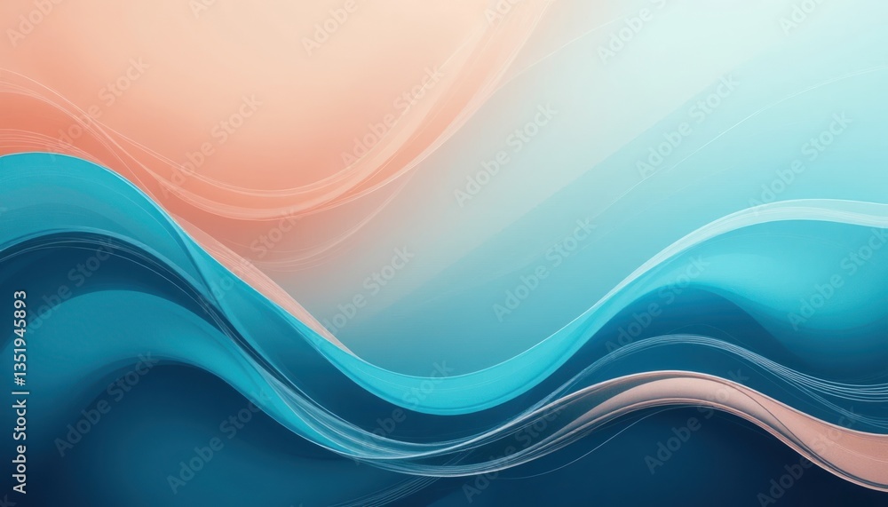 Fluid motion abstract waves digital art composition modern design serene environment aesthetic perspective colorful harmony for visual creativity Fluid motion abstract waves digital art composition modern design serene environment aesthetic perspective colorful harmony for visual creativity