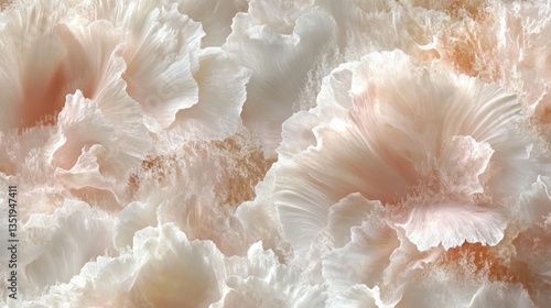 Delicate layered floral texture with soft light pink tones